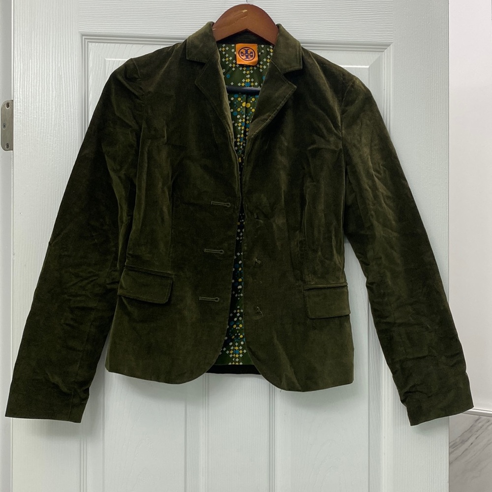 XS Tory Burch suede blazer